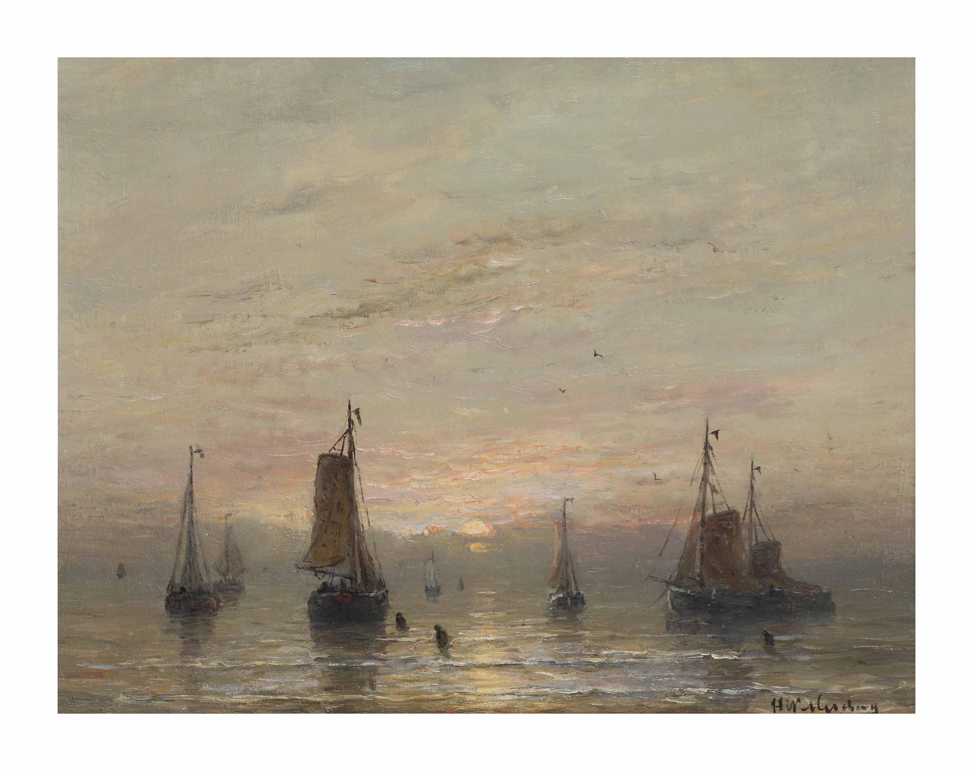 Hendrik Willem Mesdag - Sunset at Scheveningen