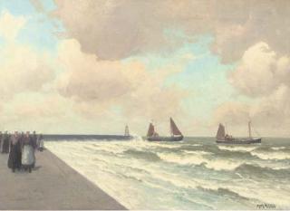 Henk Dekker - Cutters by Scheveningen