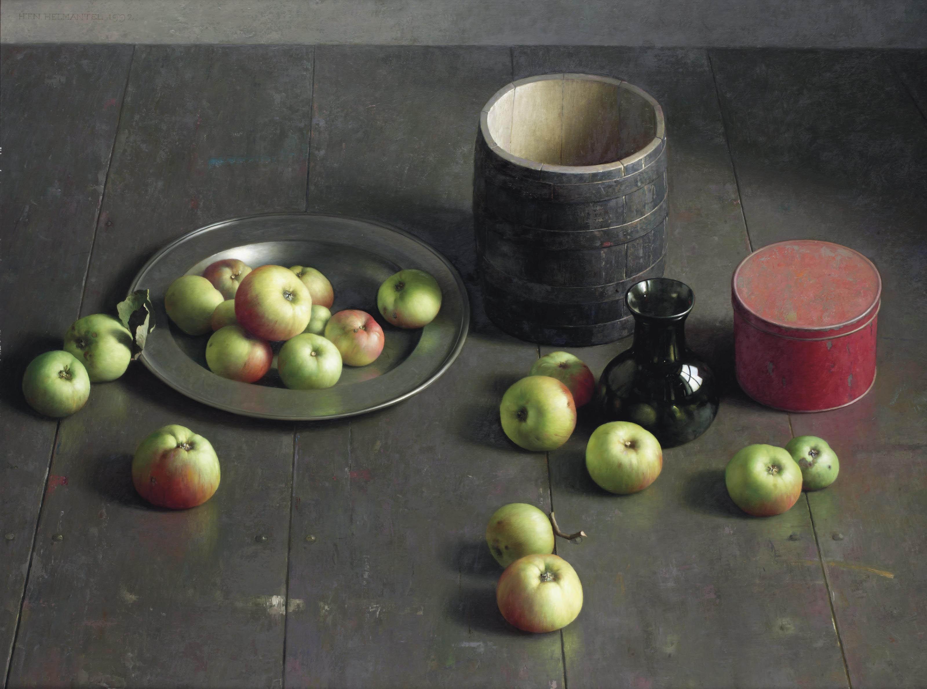 Henk Helmantel - A still life with apples