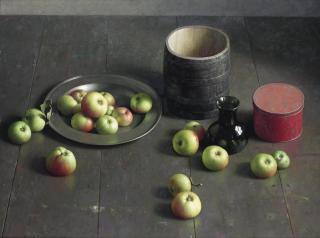 Henk Helmantel - A still life with apples