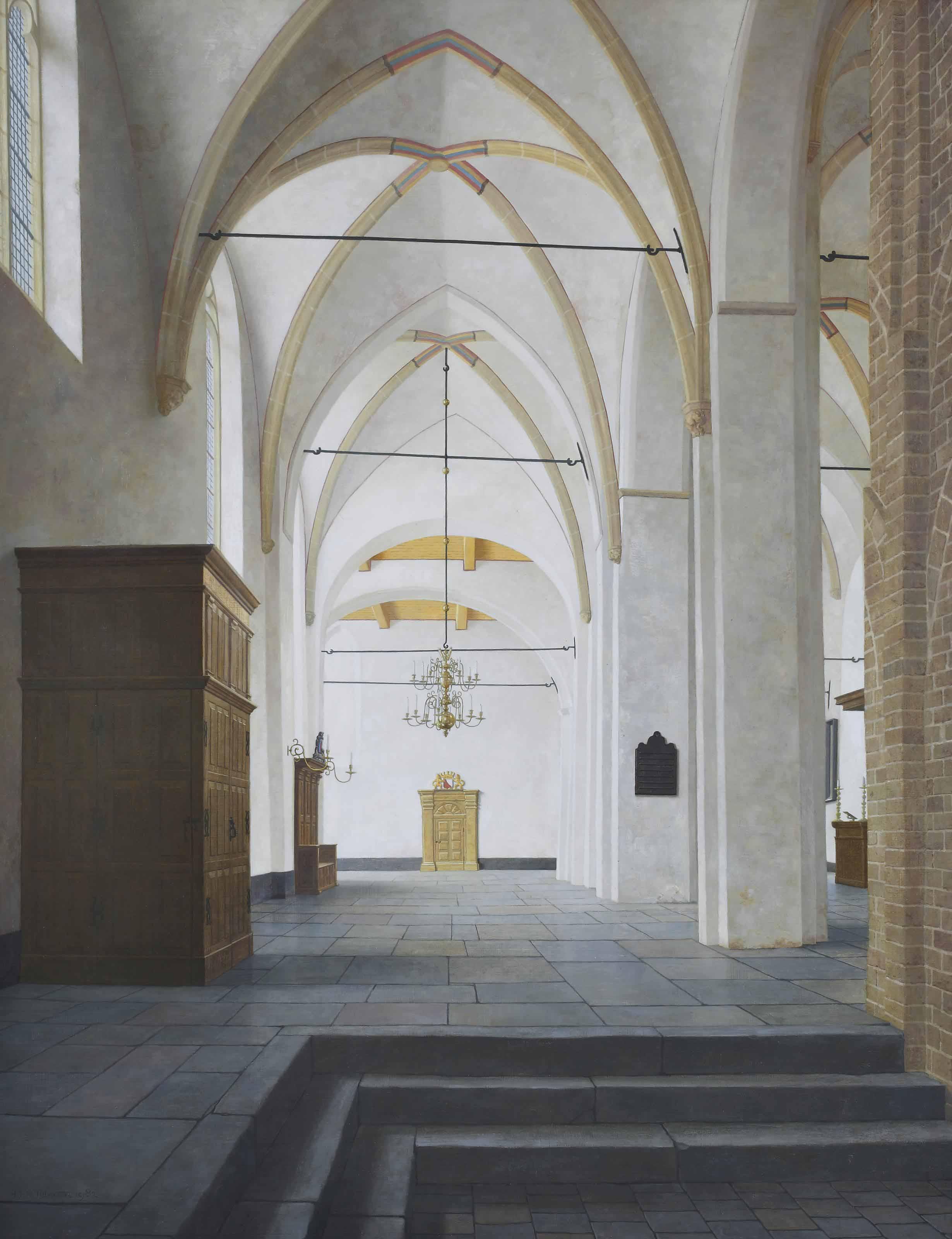Henk Helmantel - Interior of the Nicolai church, Utrecht