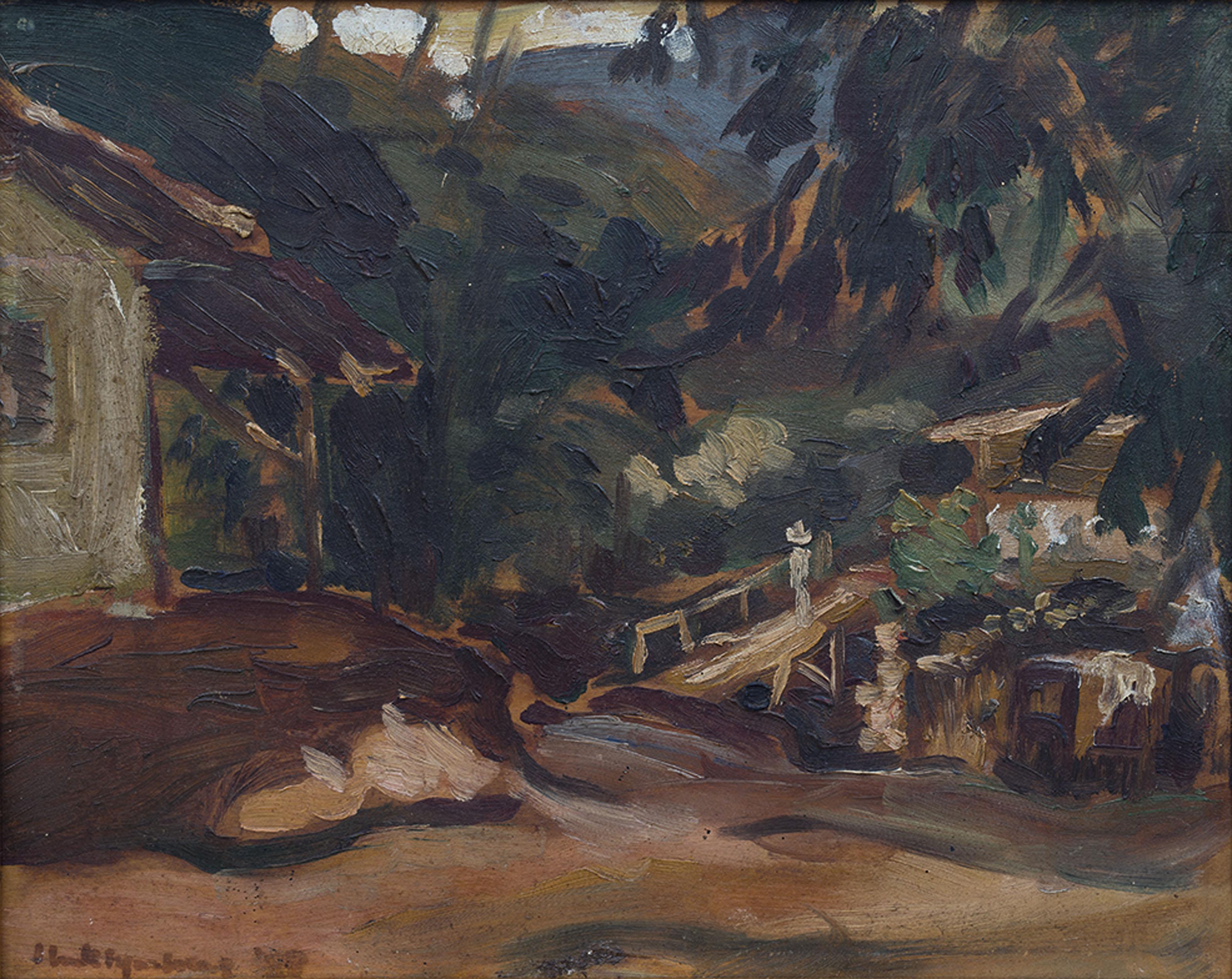 Henk Ngantung - Jembatan di depan rumah Affandi (Bridge in front of the home of Affandi)