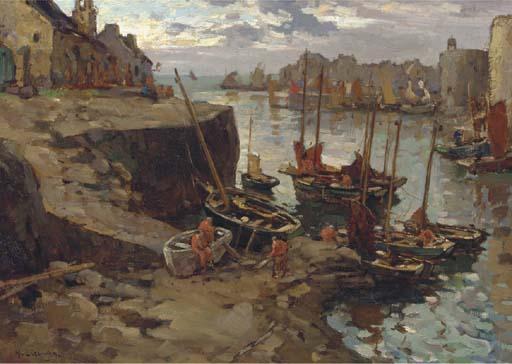 Henk van Leeuwen - The Harbour of Concarneau, Brittany
