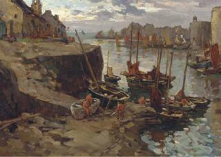 Henk van Leeuwen - The Harbour of Concarneau, Brittany