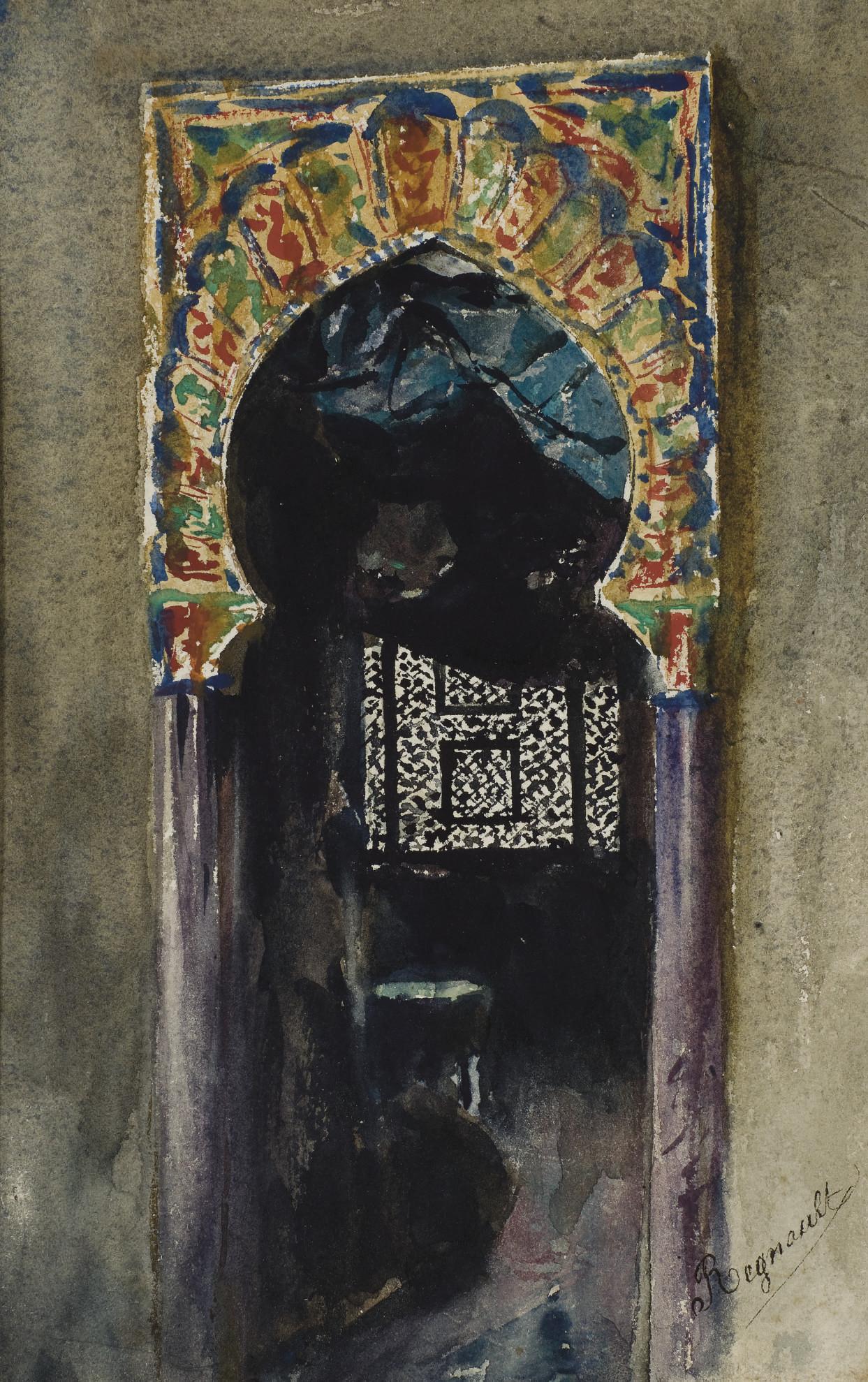 Henri Alexandre Georges Regnault - Porte de mosquée andalouse