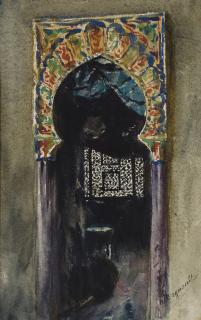 Henri Alexandre Georges Regnault - Porte de mosquée andalouse