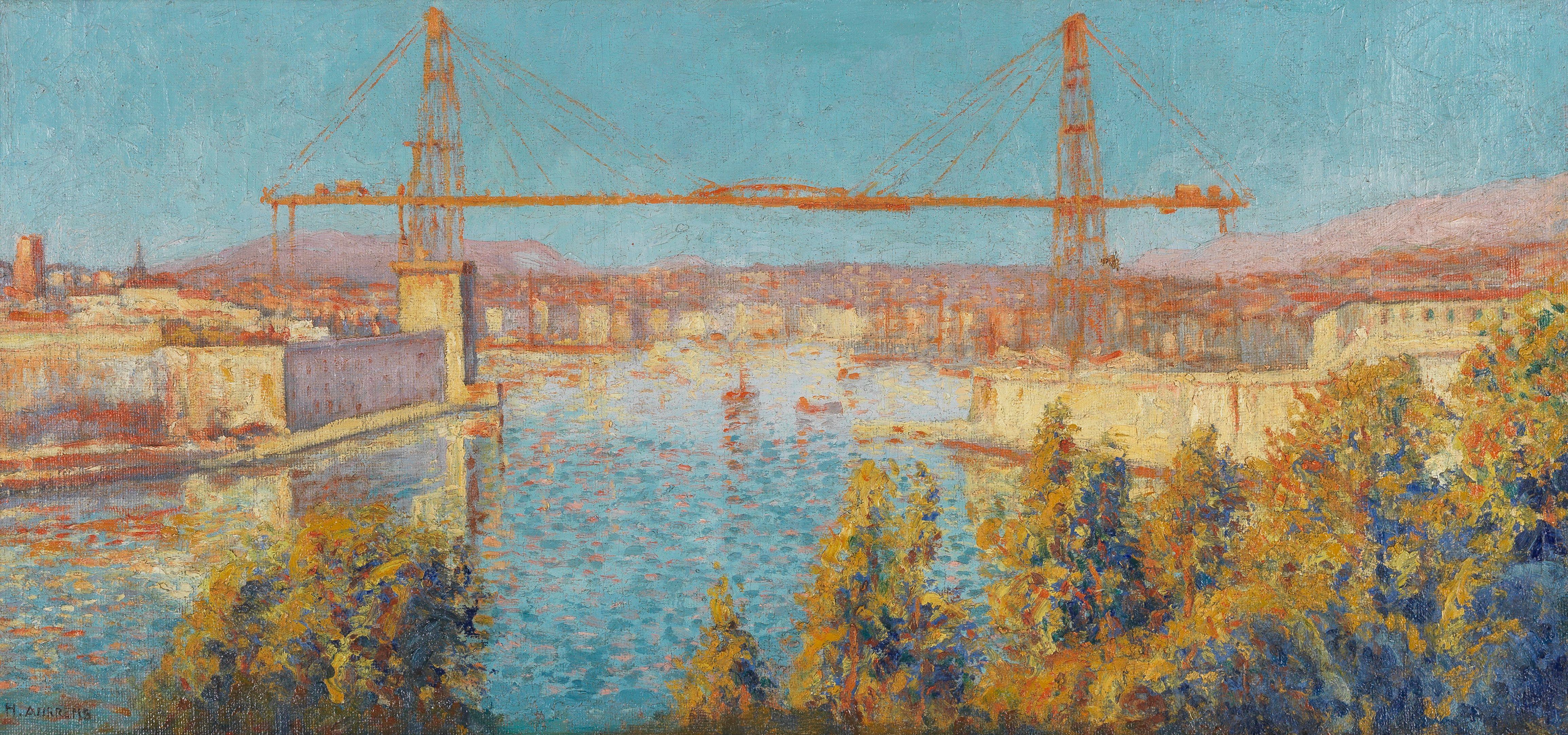 Henri Aurrens - Le pont transbordeur à Marseille