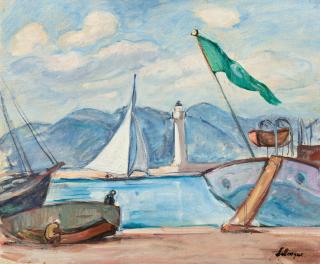 Henri Baptiste Lebasque - Le port de Saint-Tropez