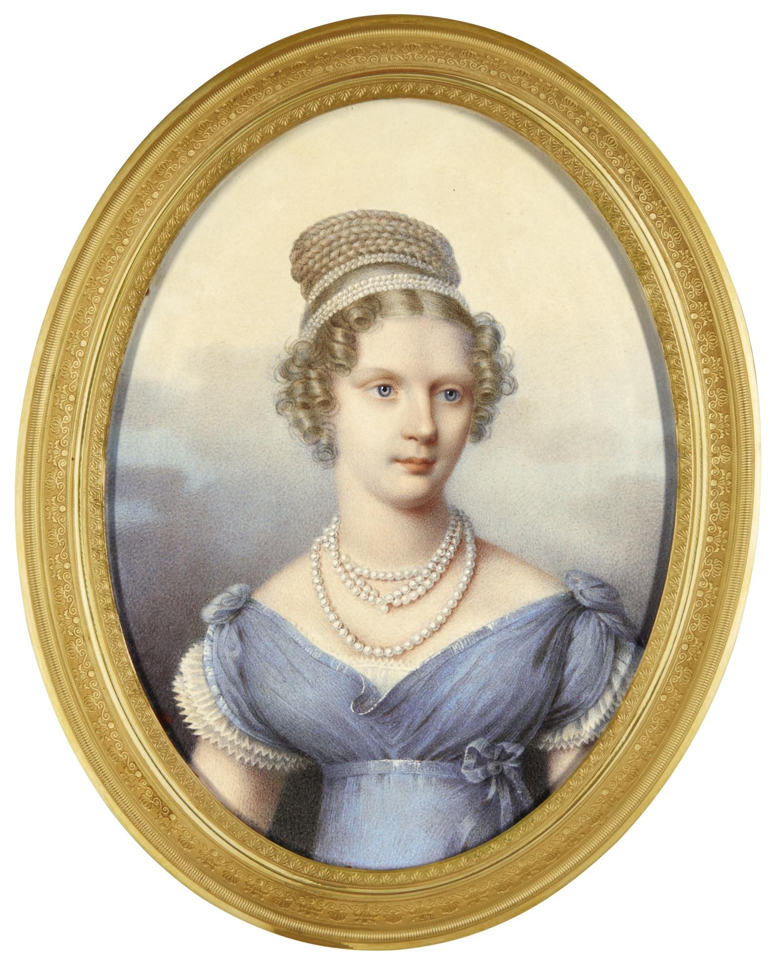 Henri Benner - Portrait Of Grand Duchess Alexandra Feodorovna, Later Empress Of Russia, Née Princess Charlotte Of Prussia (1798-1860), Circa 1821