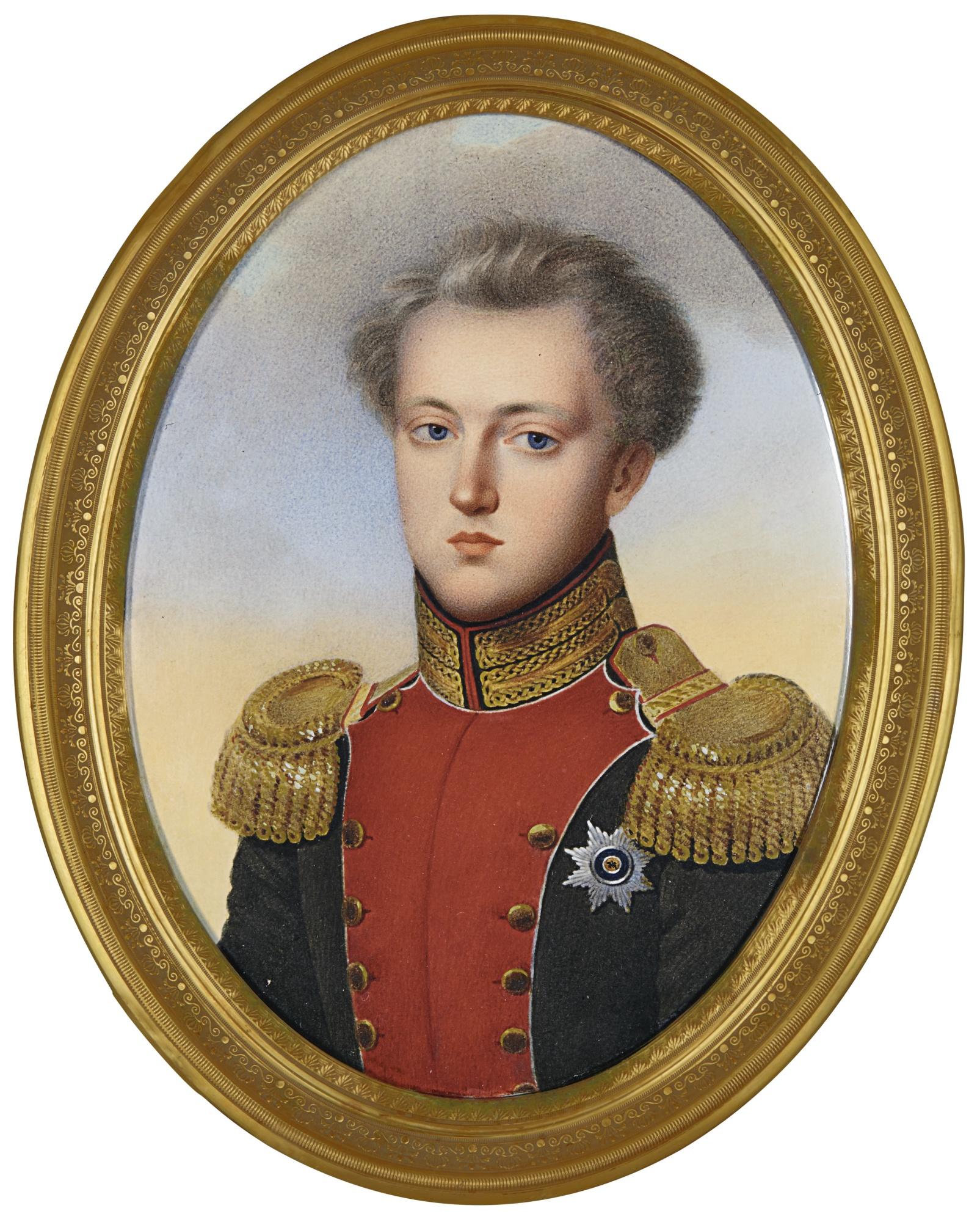 Henri Benner - Portrait Of Grand Duke Nicholas Pavlovich, Later Emperor Nicholas I Of Russia (1796-1855), Circa 1821