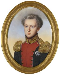 Henri Benner - Portrait Of Grand Duke Nicholas Pavlovich, Later Emperor Nicholas I Of Russia (1796-1855), Circa 1821