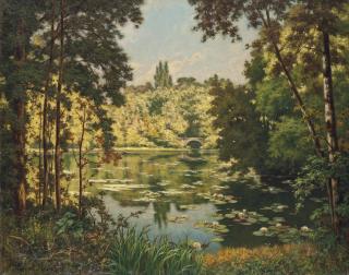 Henri Biva - A Bridge Over The River