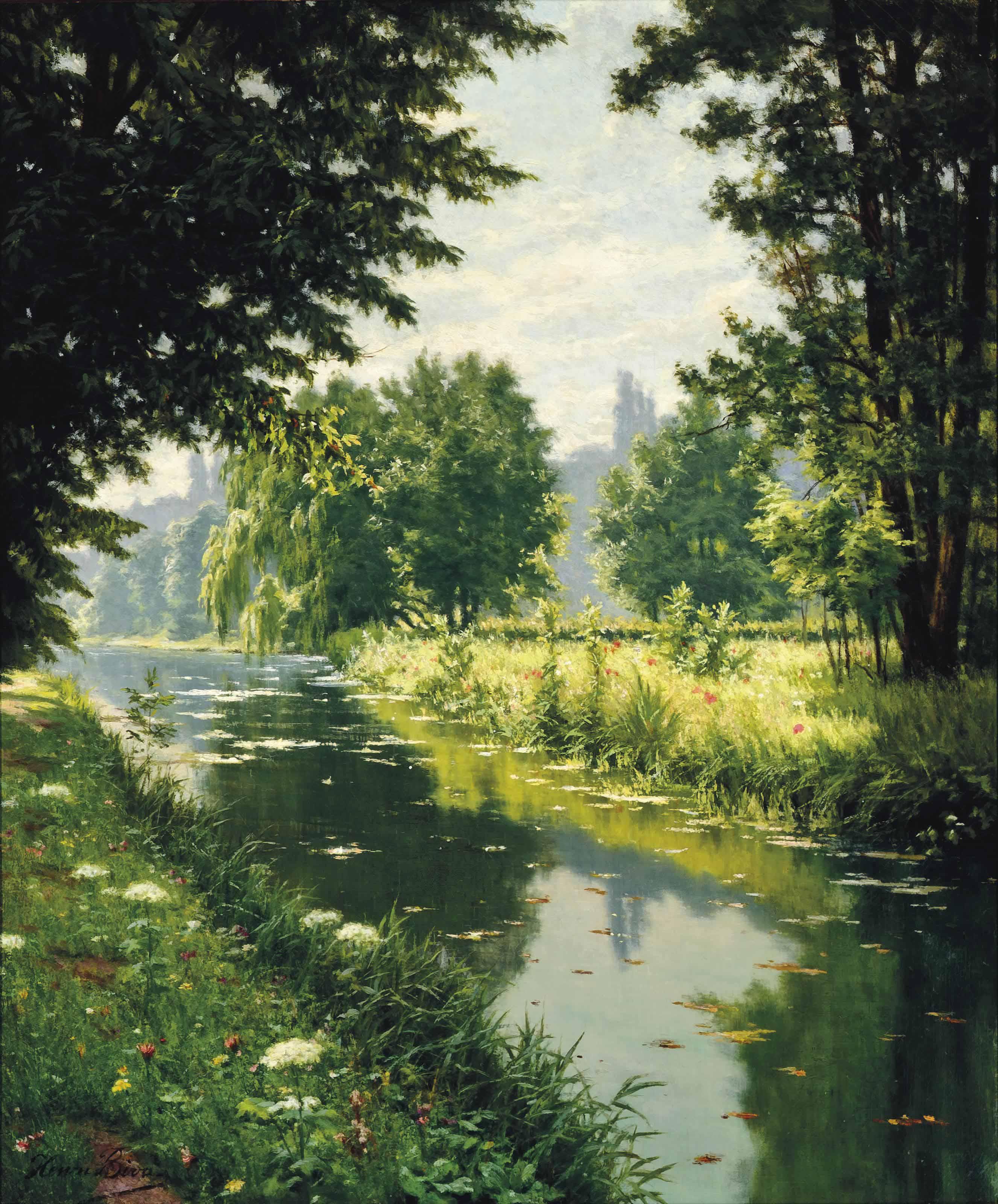 Henri Biva - A Tranquil River