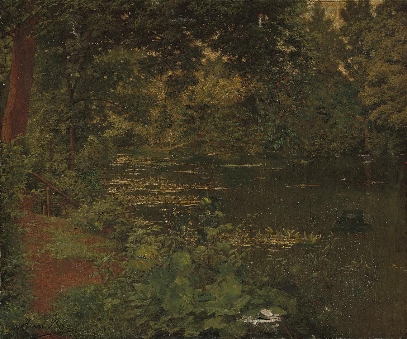 Henri Biva - A woodland pool