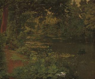 Henri Biva - A woodland pool