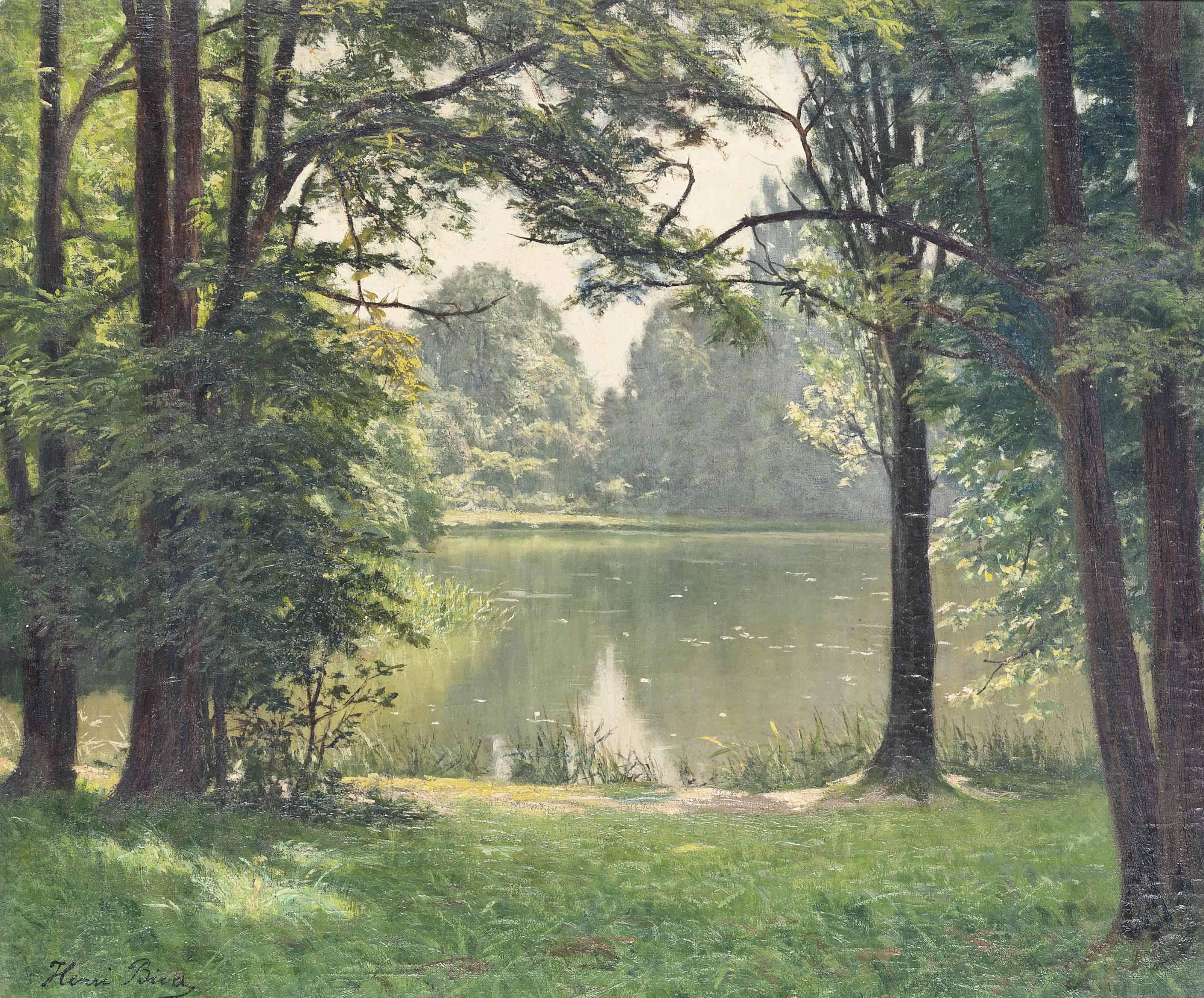 Henri Biva - Au bords du rivière