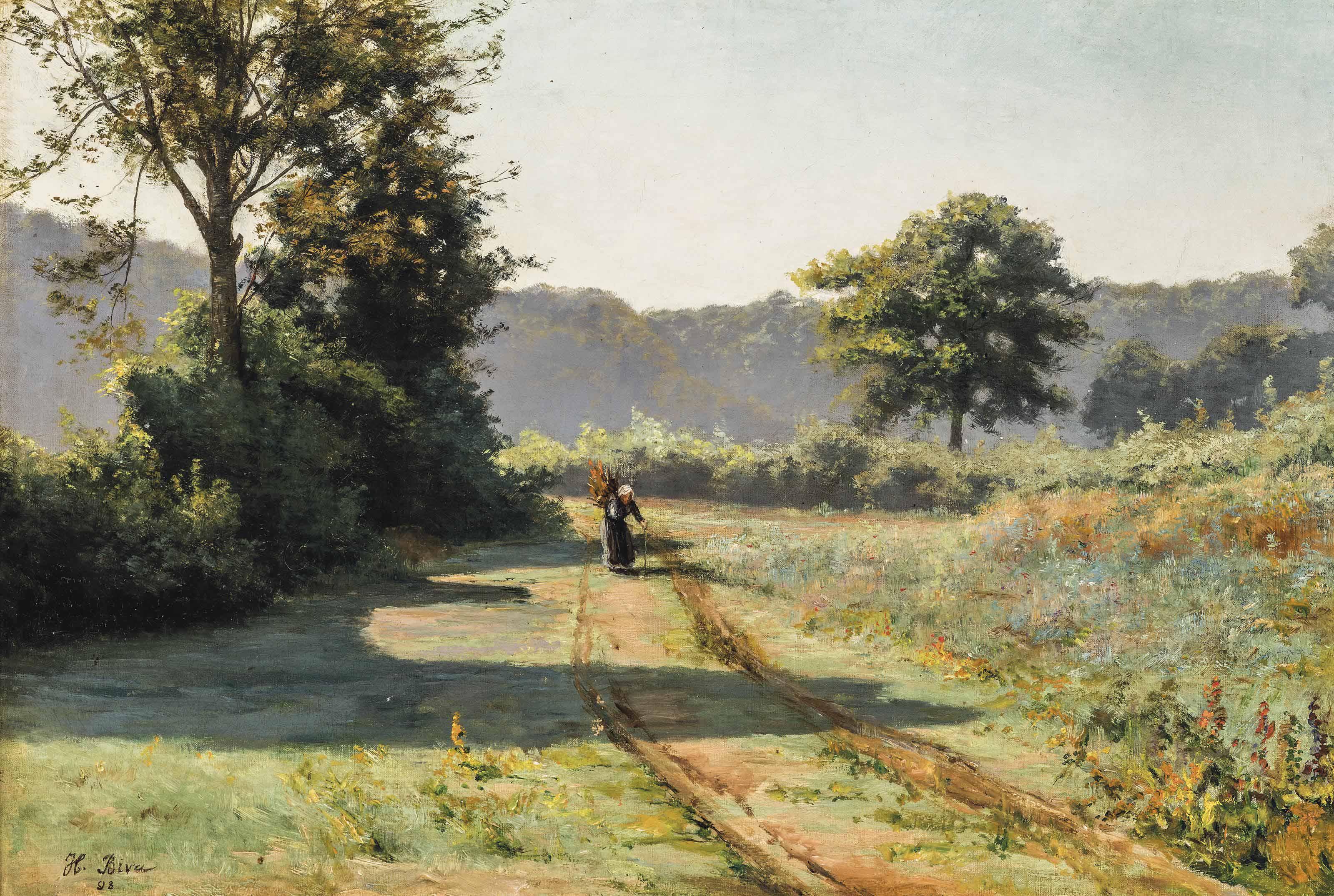 Henri Biva - Gathering firewood