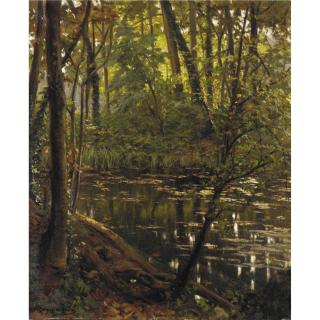 Henri Biva - Rivière En Sous Bois