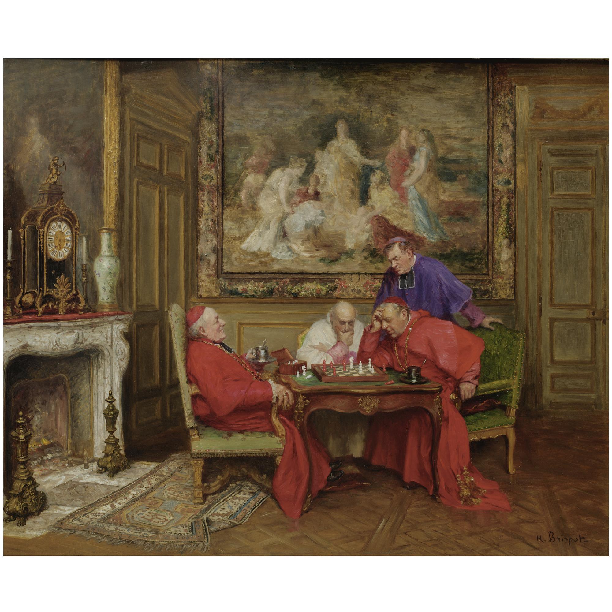 Henri Brispot - French The Chess Players