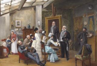 Henri Brispot - In The Artist\'S Studio