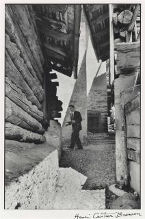 Henri Cartier-Bresson - Alberto Giacometti In Stampa, Grisons, Suiza, 1961