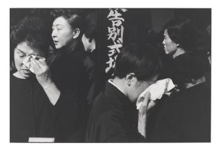 Henri Cartier–Bresson - Funeral of a Kabuki Actor, Japan, 1965
