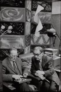 Henri Cartier-Bresson - Marcel Duchamp and Man Ray, Paris, 1968