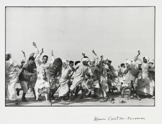 Henri Cartier-Bresson - Refugees Performing Exercises, Kurukshetra, India 