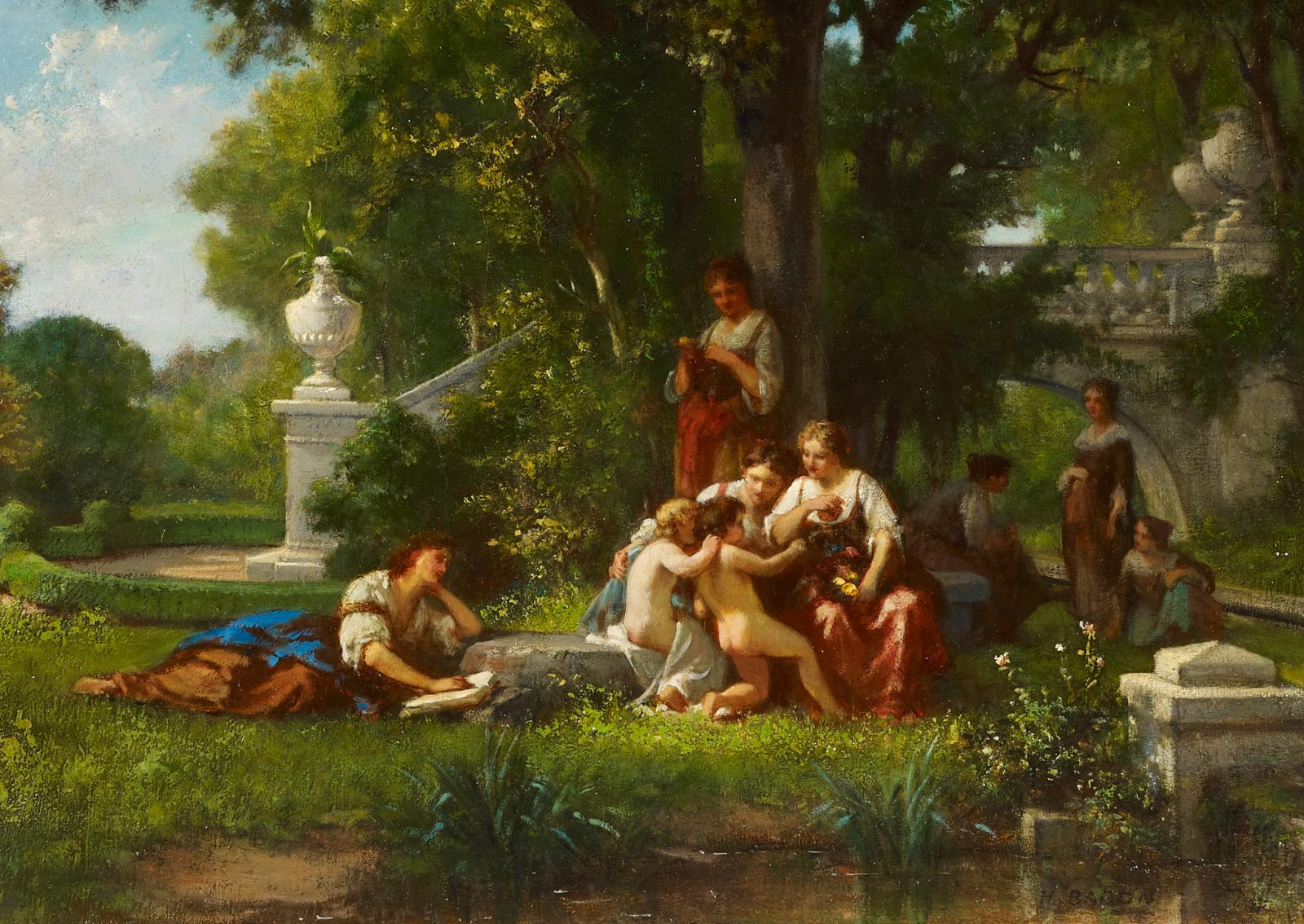 Henri Charles Antoine Baron - Im Schloßpark