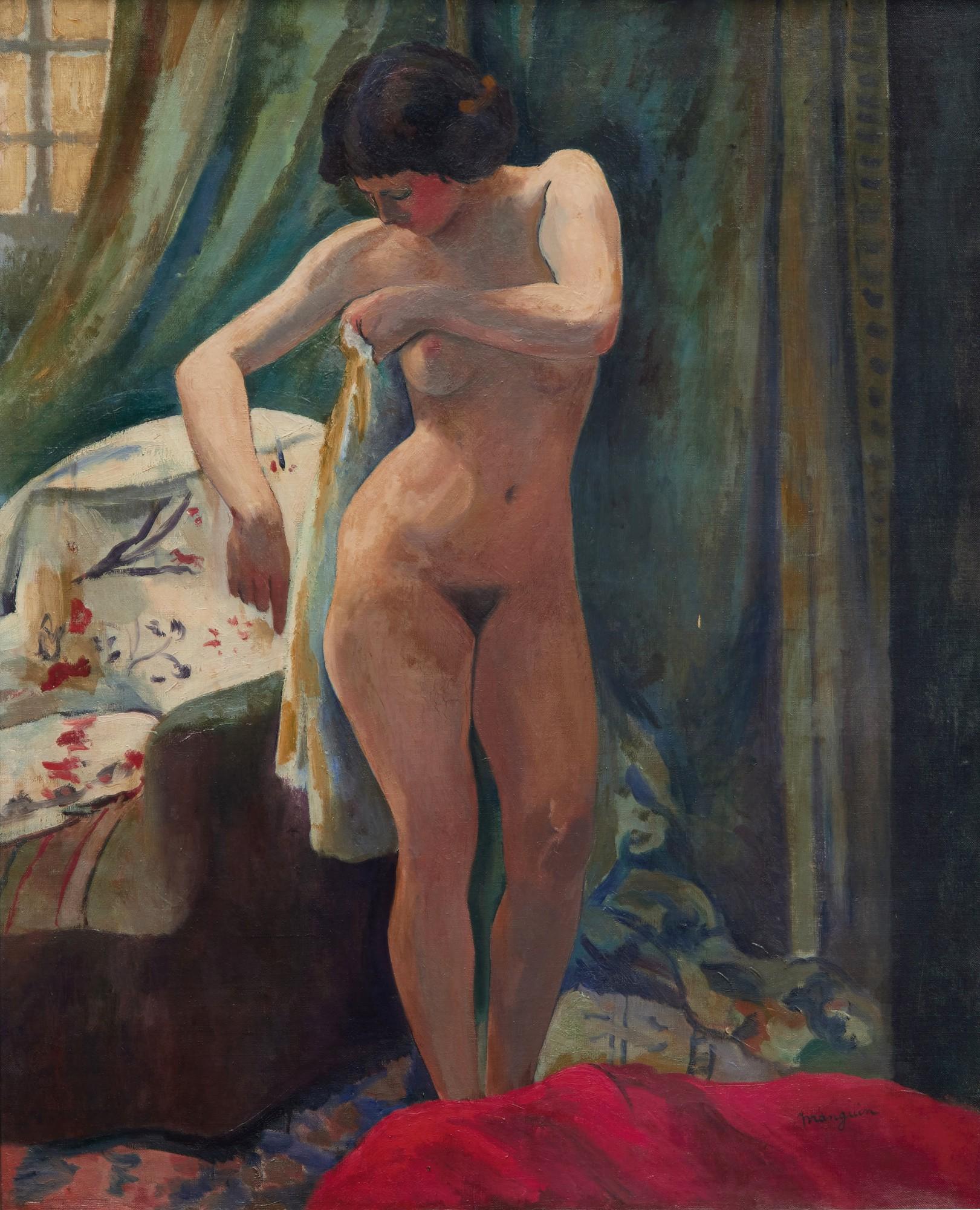 Henri Charles Manguin - Femme s\'essuyant, Anita Champagne