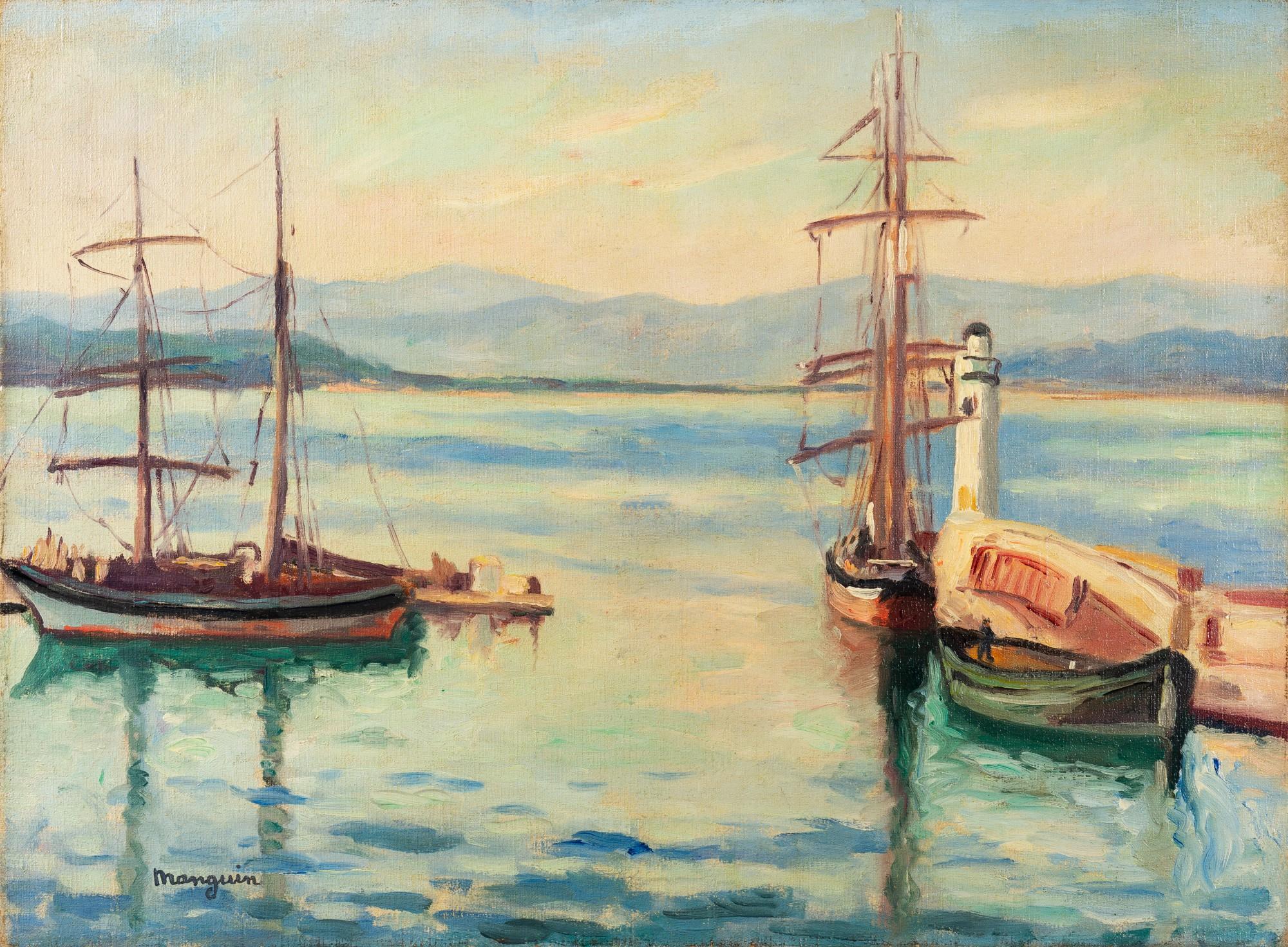 Henri Charles Manguin - L\'entrée du port de Saint-Tropez