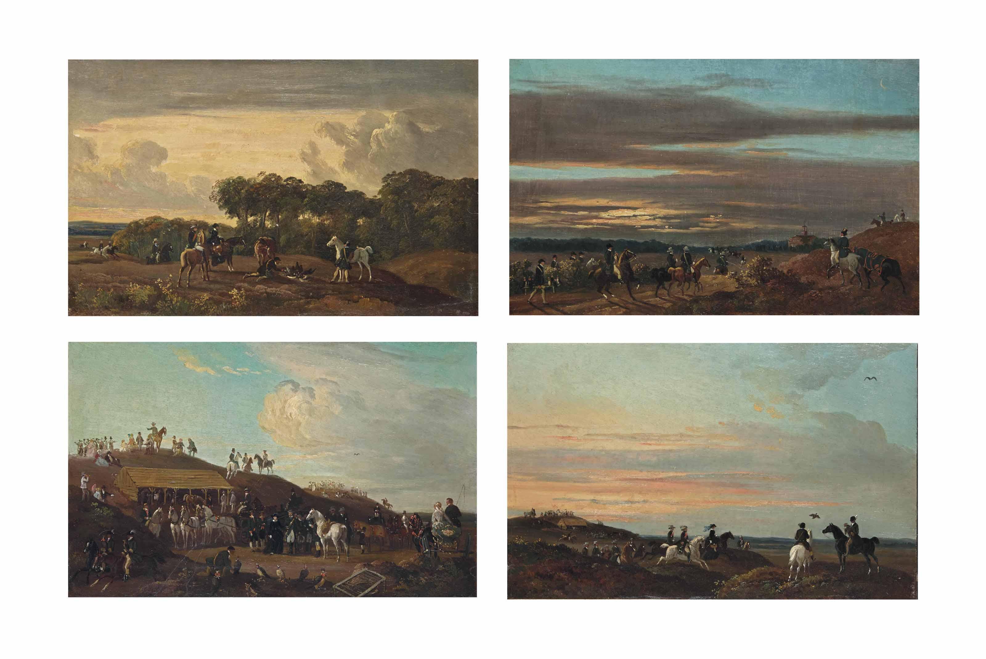 Henri D\'Ainecy, Comte De Montpezat - Scènes De Chasse Au Faucon