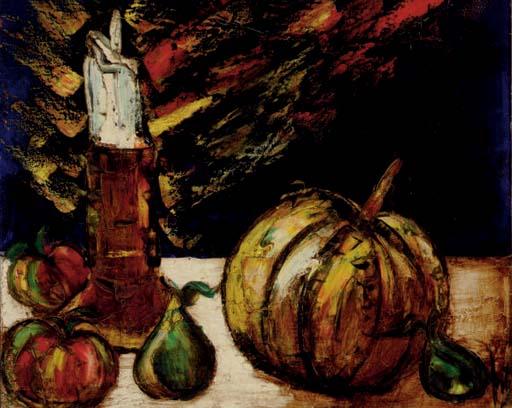 Henri D\'Anty - Still life with pumpkin