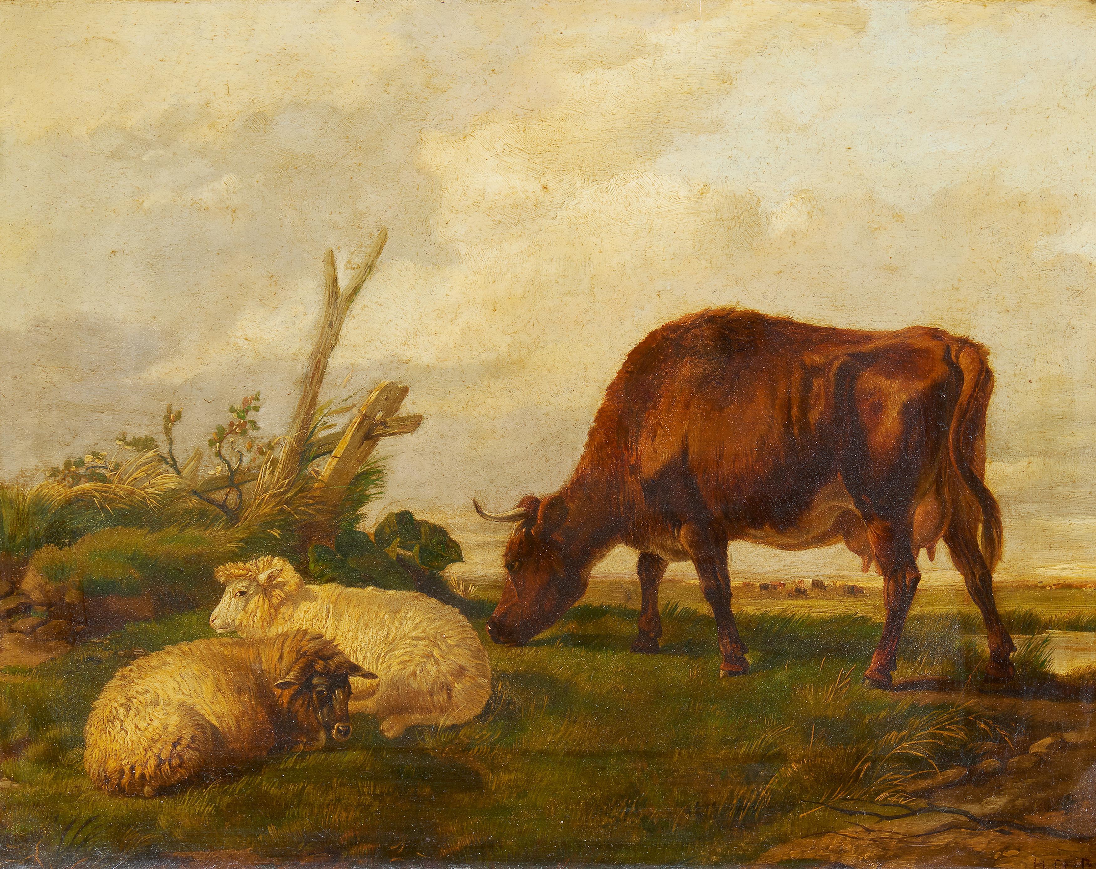 Henri de Beul - Auf der Weide.