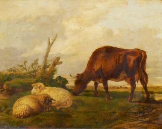 Henri de Beul - Auf der Weide.