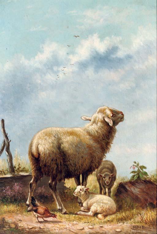 Henri de Beul - In the pasture