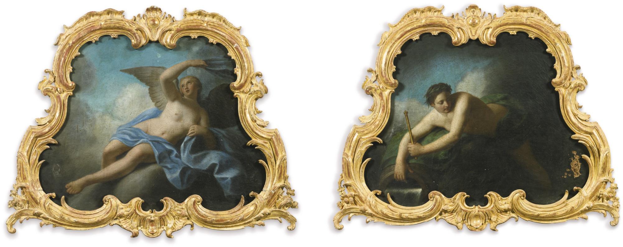 Henri de Favanne - Allegory Of Wind Allegory Of Water