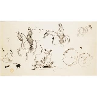 Henri de Toulouse-Lautrec - Amazones Et Diverses Études