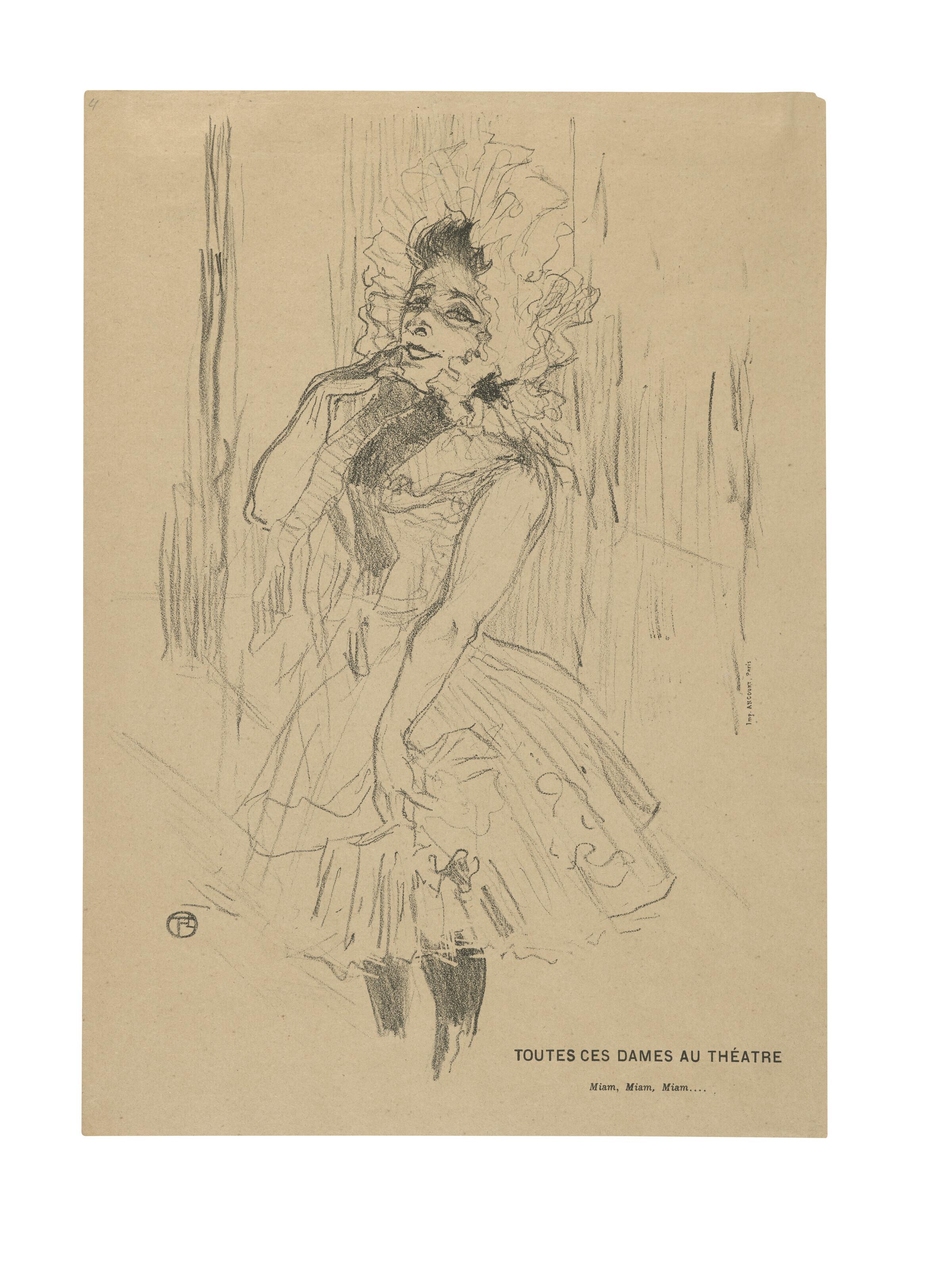 Henri De Toulouse-Lautrec - Anna Held dans Toutes ces Dames au Théâtre