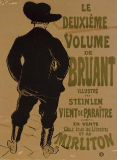 Henri de Toulouse-Lautrec - Aristide Bruant (Bruant au Mirliton) (D. 349; W. P10; Adr. 57)