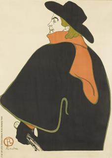 Henri De Toulouse-Lautrec - Aristide Bruant, Dans Son Cabaret (D. 348; Ad. 15; W. P9)