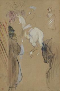Henri de Toulouse-Lautrec - Babylone d\'Allemagne (recto); Études (verso)
