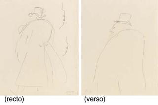 Henri de Toulouse-Lautrec - Catulle Mendès (recto and verso)