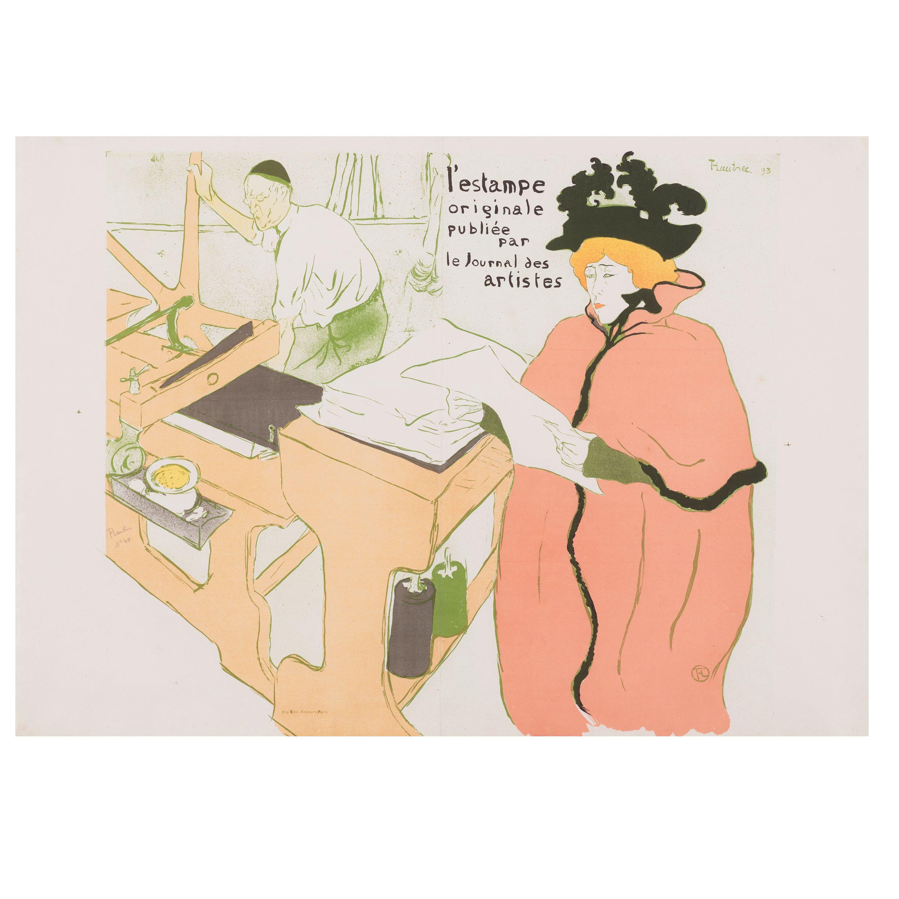 Henri de Toulouse-Lautrec - Couverture de L\'Estampe originale