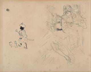 Henri de Toulouse-Lautrec - Couverture pour l’Exemple de Ninon de Lenclos Amoureuse.