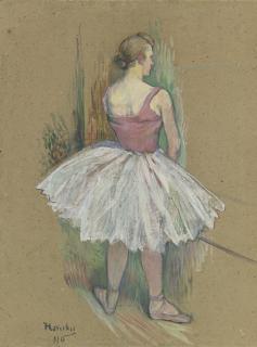 Henri De Toulouse-Lautrec - Danseuse En Pied Vue De Dos