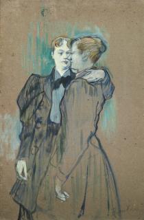 Henri De Toulouse-Lautrec - Deux femmes valsant