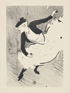 Henri De Toulouse-Lautrec - Edmeé Lescot, from: Le Café Concert