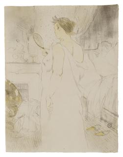 Henri de Toulouse-Lautrec - Femme à la glace - La glace à main, from Elles