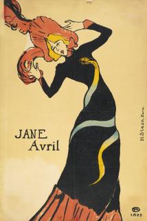 Henri De Toulouse-Lautrec - Jane Avril (D. 367; Adr. 354; W. P 29B)